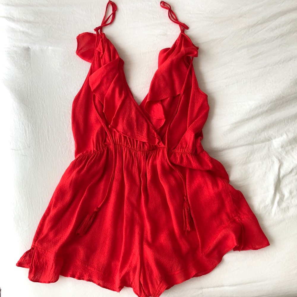 Red romper